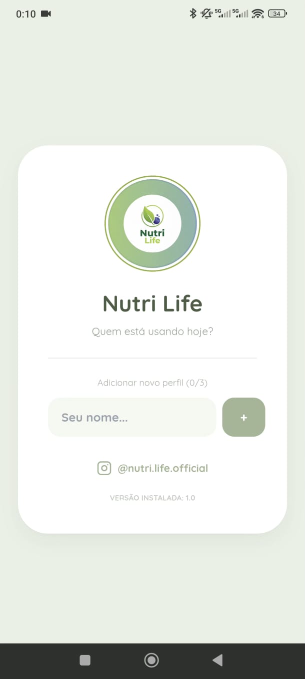 App Nutri Life - Tela 5